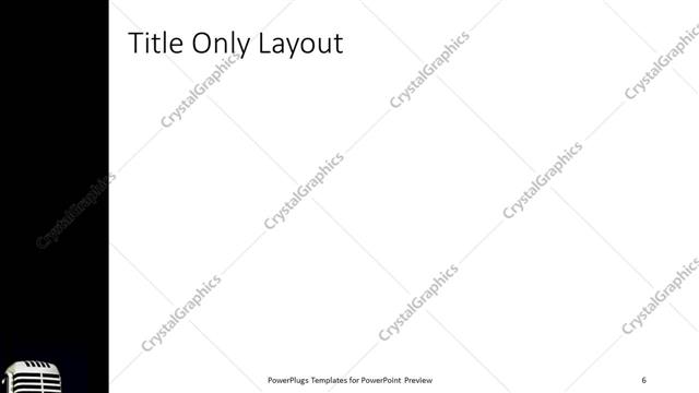 Title Only presentation slide layout