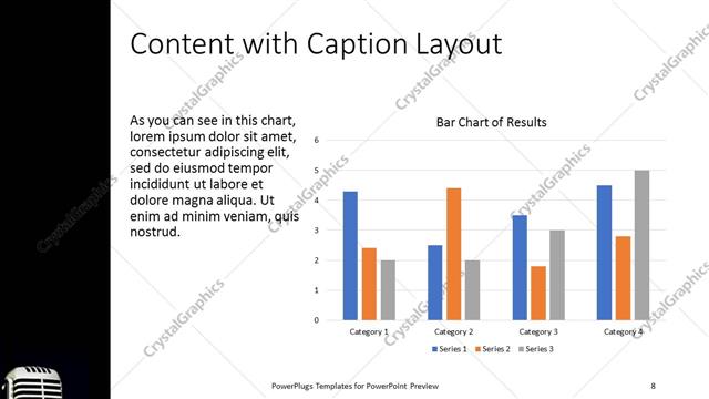 Content with Caption presentation slide layout