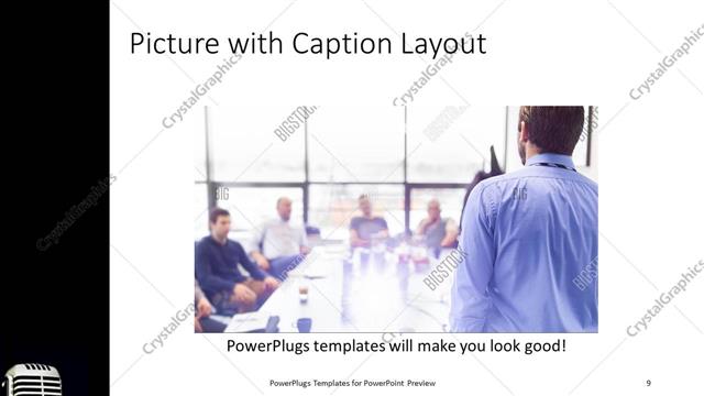 Picture with Caption presentation slide layout