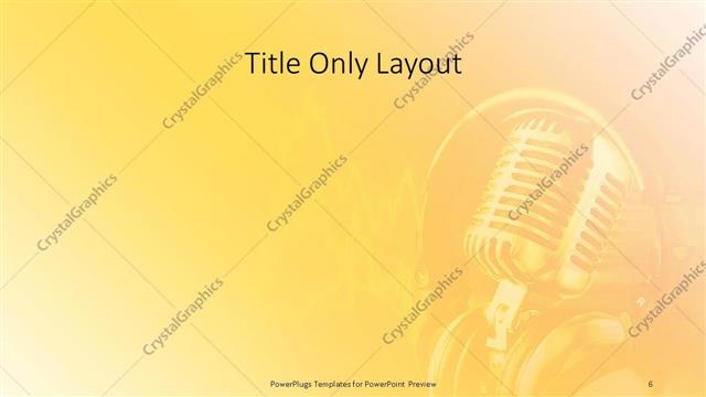 Title Only presentation slide layout