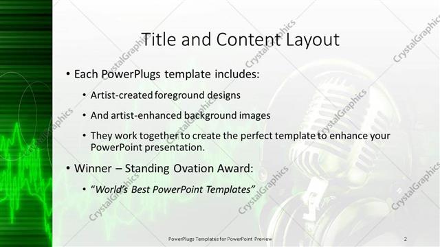 Title and Content presentation slide layout