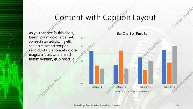Content with Caption presentation slide layout