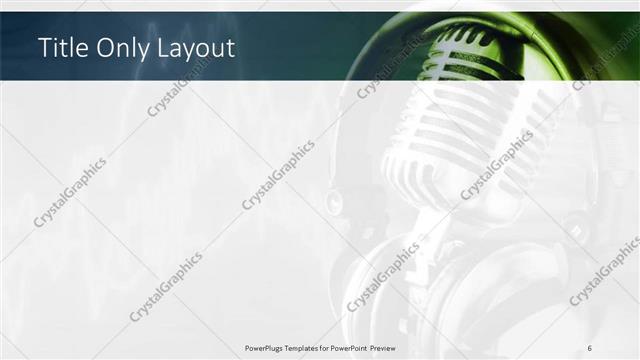 Title Only presentation slide layout