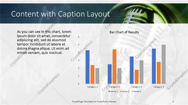 Content with Caption presentation slide layout