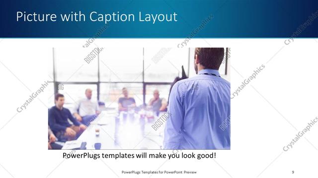 Picture with Caption presentation slide layout