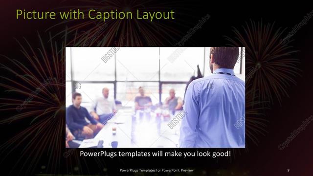Picture with Caption presentation slide layout