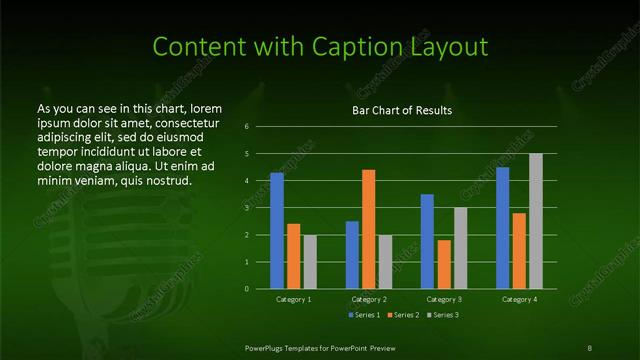 Content with Caption presentation slide layout