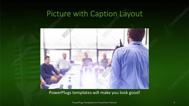 Picture with Caption presentation slide layout