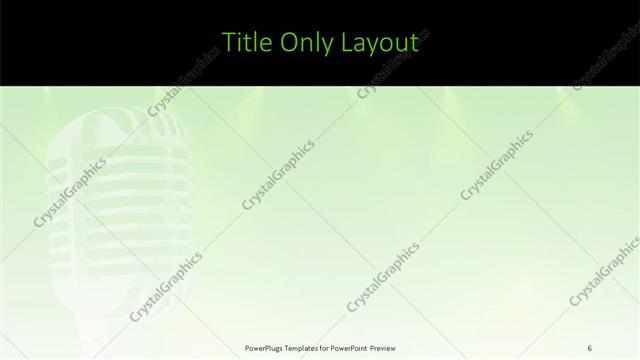 Title Only presentation slide layout