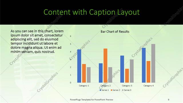 Content with Caption presentation slide layout