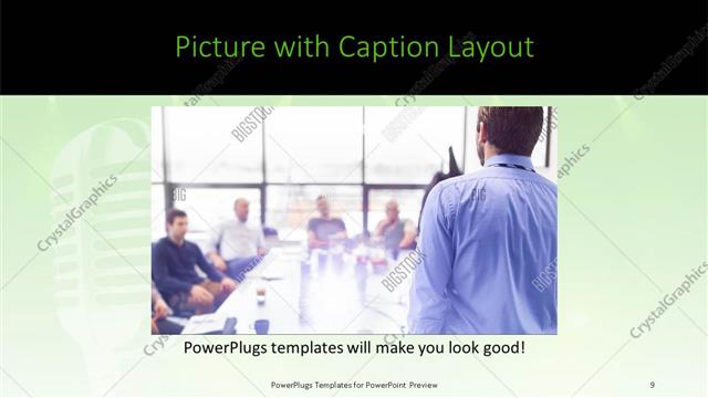 Picture with Caption presentation slide layout