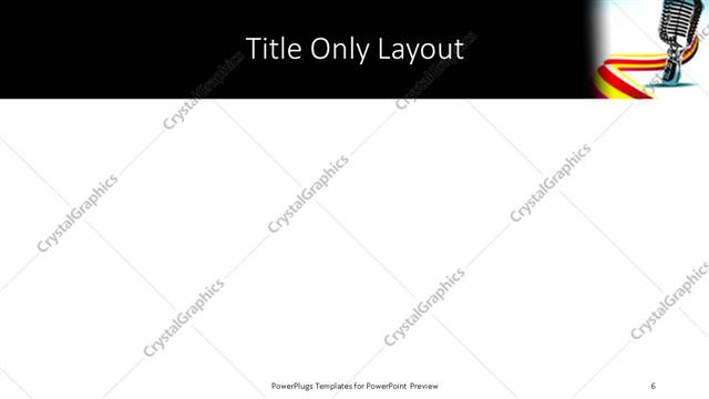 Title Only presentation slide layout