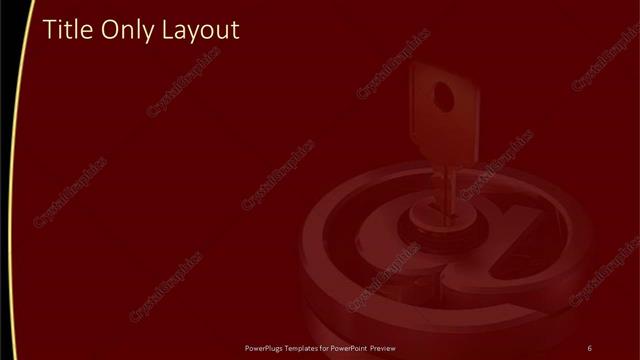 Title Only presentation slide layout