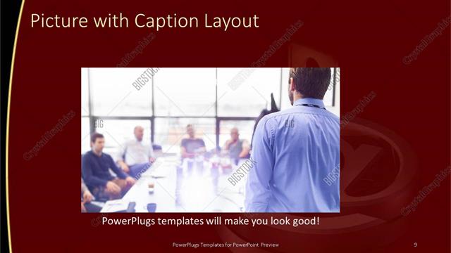 Picture with Caption presentation slide layout
