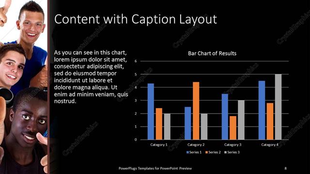 Content with Caption presentation slide layout