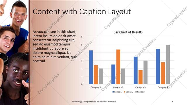 Content with Caption presentation slide layout