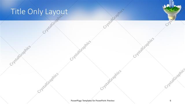 Title Only presentation slide layout