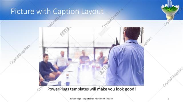 Picture with Caption presentation slide layout
