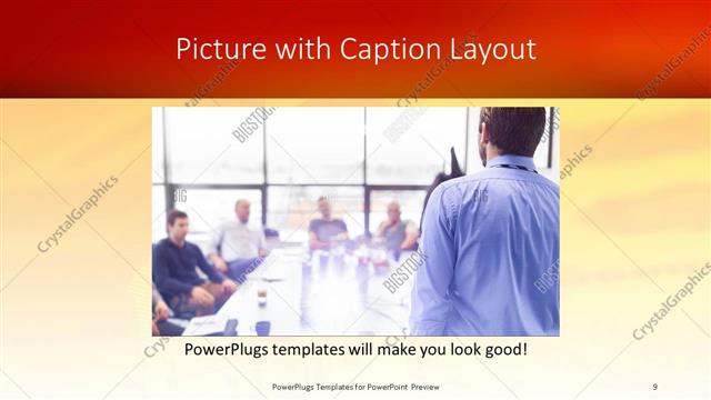 Picture with Caption presentation slide layout