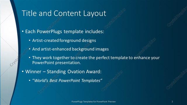 Title and Content presentation slide layout