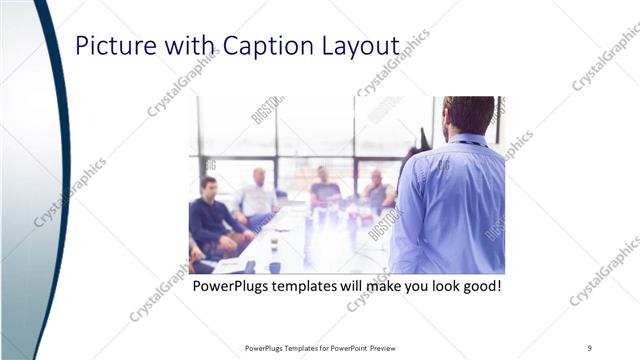 Picture with Caption presentation slide layout