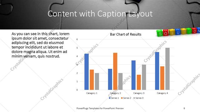 Content with Caption presentation slide layout