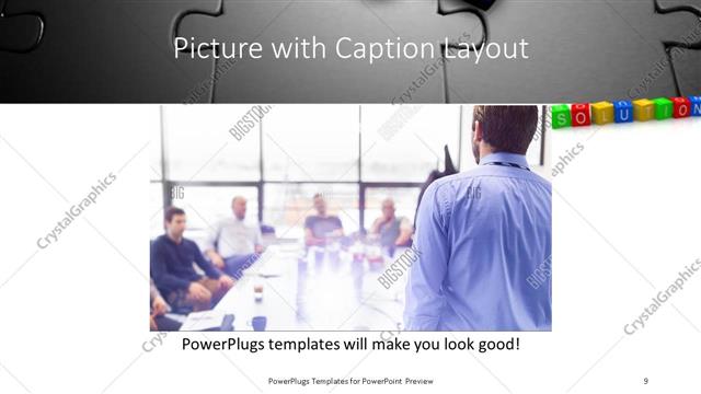Picture with Caption presentation slide layout