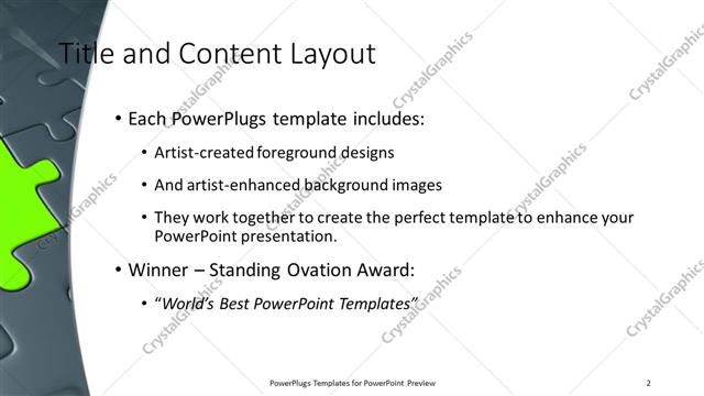 Title and Content presentation slide layout