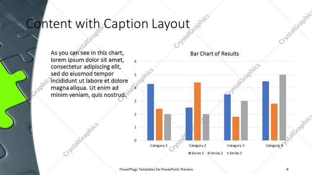 Content with Caption presentation slide layout