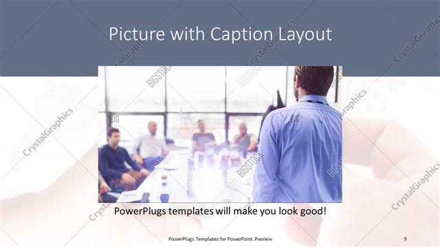 Picture with Caption presentation slide layout