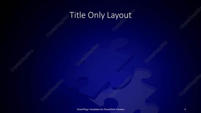 Title Only presentation slide layout