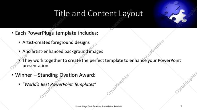 Title and Content presentation slide layout