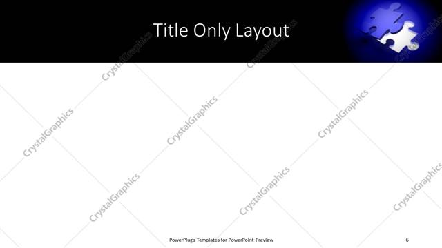 Title Only presentation slide layout
