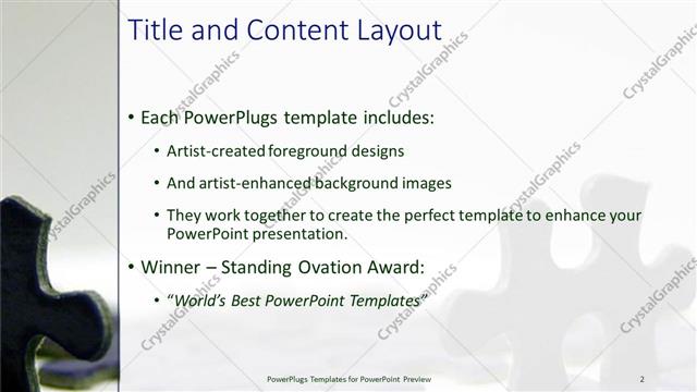 Title and Content presentation slide layout