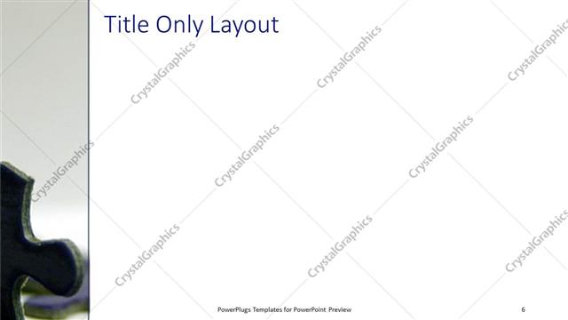 Title Only presentation slide layout