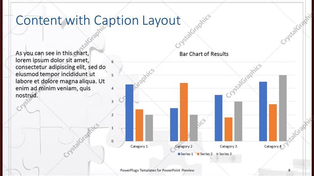 Content with Caption presentation slide layout