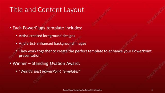 Title and Content presentation slide layout