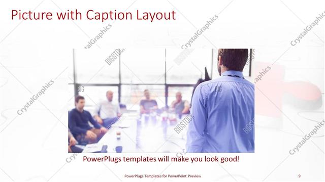 Picture with Caption presentation slide layout