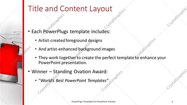 Title and Content presentation slide layout