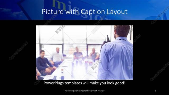 Picture with Caption presentation slide layout