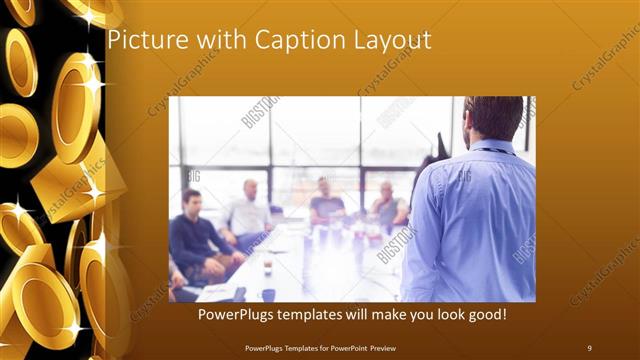 Picture with Caption presentation slide layout