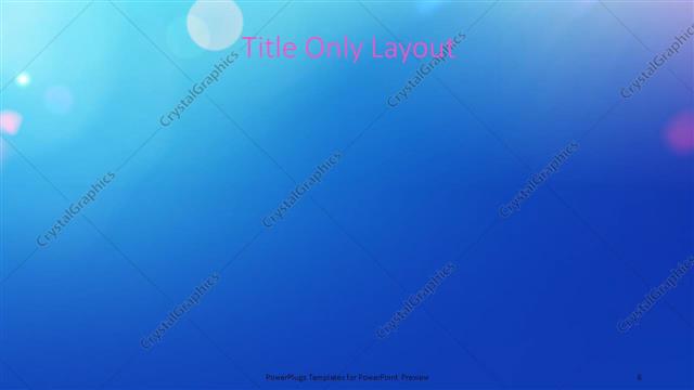 Title Only presentation slide layout