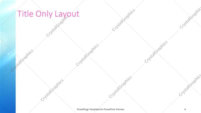 Title Only presentation slide layout