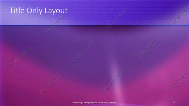 Title Only presentation slide layout