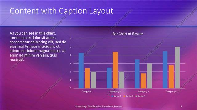 Content with Caption presentation slide layout