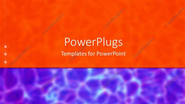  Presentation with orange abstract - A mixture of orange and bluish background