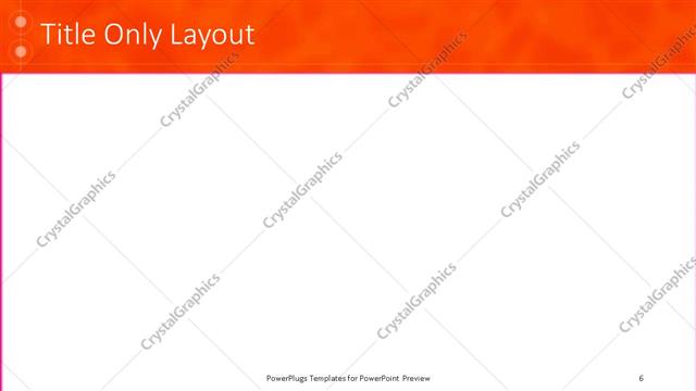 Title Only presentation slide layout