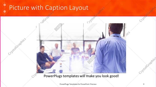 Picture with Caption presentation slide layout