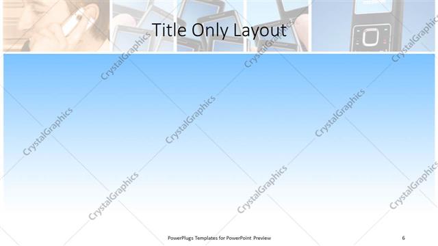 Title Only presentation slide layout