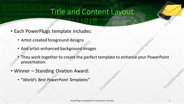 Title and Content presentation slide layout
